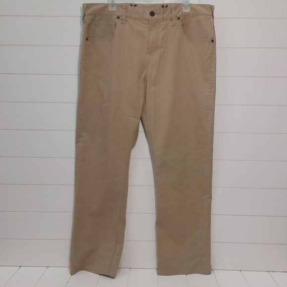 Hurley Nike Dri-Fit Men's 38x30 84 Slim Fit Pants Tan Twill Breathable Stretch - Picture 2 of 14